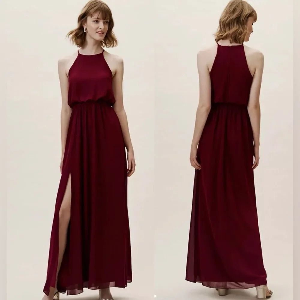 Bhldn Cayenne Burgundy Dress